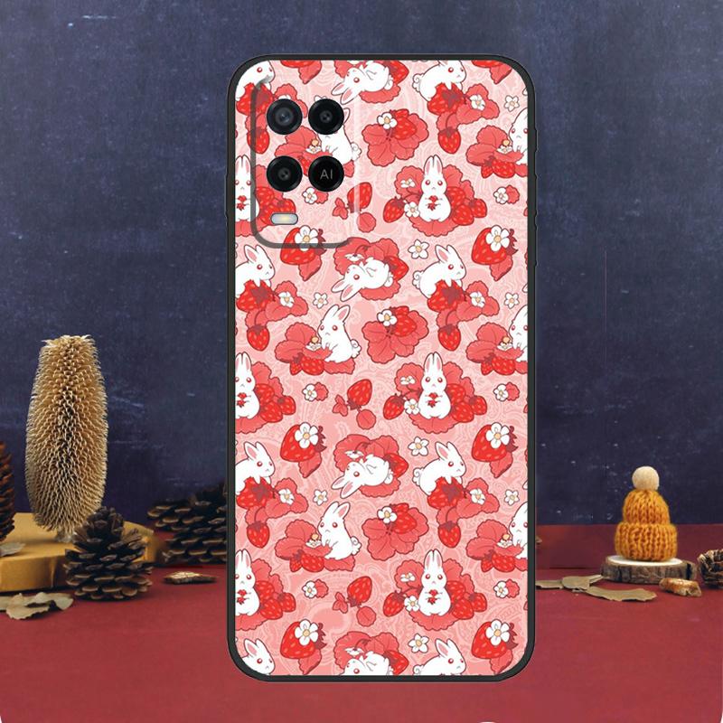 

Cute Strawberry For OPPO A54S A74 A94 A58 A78 A98 A16 A76 A96 A15 A17 A77 A5 A9 A52 A72 A79 A53S A57S Case OPPO A96 4G