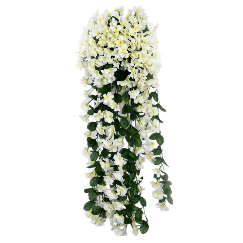 100CM Violet Artificial Flower Party Decoration Simulation Valentine S Day Wedding Wall Hanging Basket Flower Orchid Fake Flower