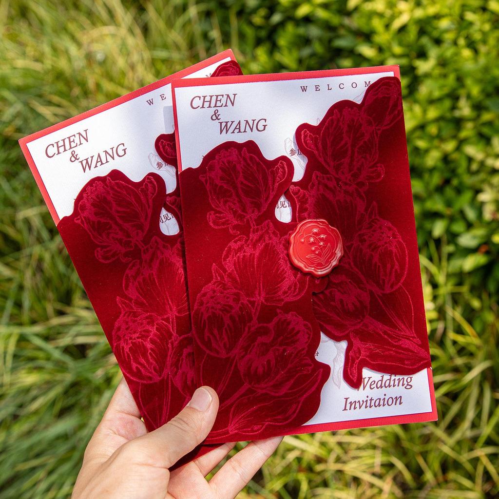 2025 Elegant French Wedding Invitation & Thank You Card Set