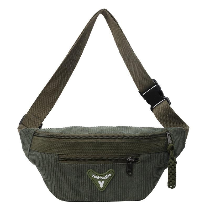 Retro Velvet Trendy Brand Chest Satchel New Versatile Fashion Women's Crossbody Mobile Phone Bag Sports Leisure Shoulder Bag