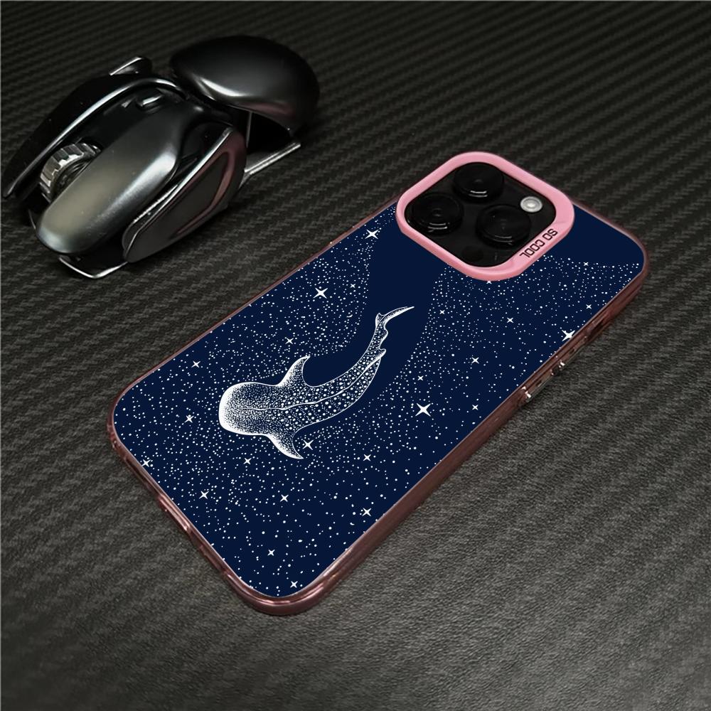 Whale In Deep Sea Mobile Phone Case Anti-fingerprint Phonecase for IPhone 18 16 15 14 13 12 11 Pro/Max/Plus Shock-proof Rear Cover