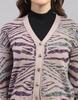 MONTE CARLO Damen V-Ausschnitt Langarm Strickjacke