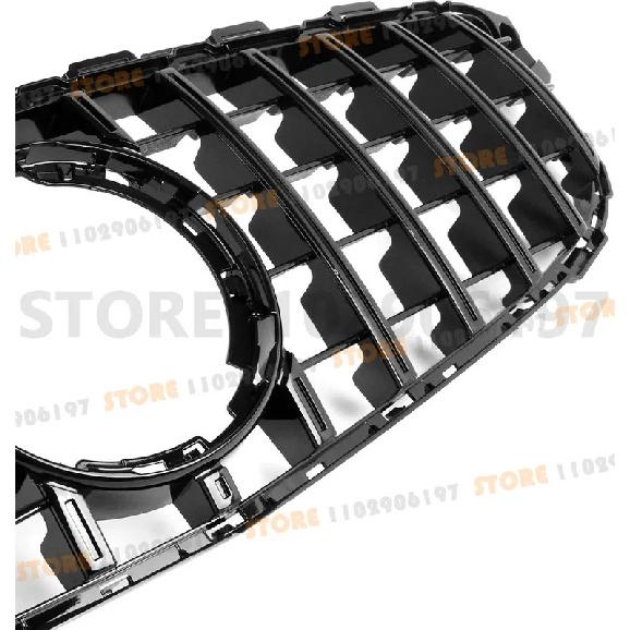 for Mercedes Benz 2015-2018 2019-2021 W205 C-Class C180 C200 C250 C300 C400 GT Front Bumper Grille Hood Grill With Camera Hole