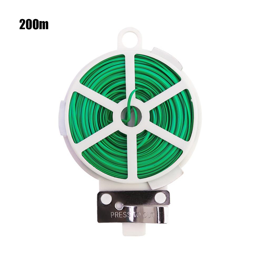 50/100/200m Garden Cable Ties Plant Twist Ties Plant Bundle Iron Wire Power Wire Loop Tape