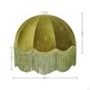 Tassels Lampshade Decorative Velvet Lamp Shade for Bedroom, Hotel 12x40x17 Starlight