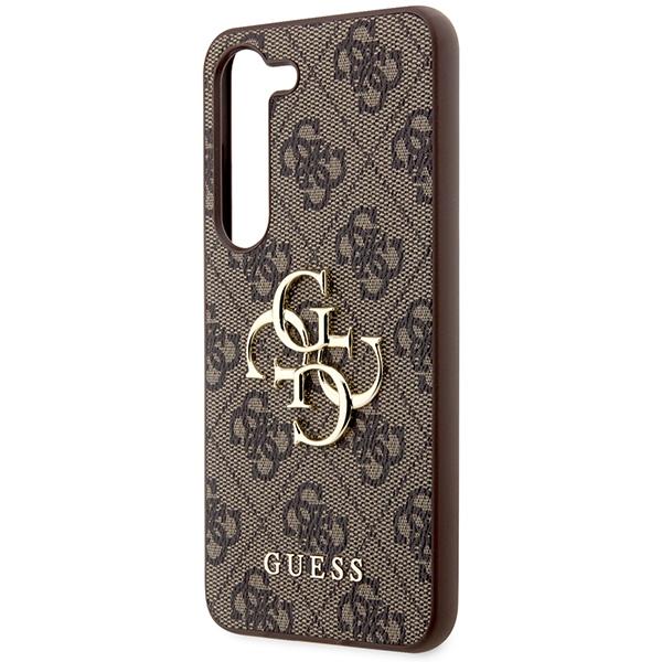 Guess Guhcs24M4Gmgbr S24+ S926Brązowy/Brown Hardcase 4G Duże Metalowe Logo