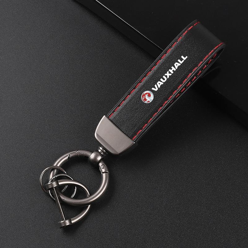 

Deluxe Leather Keychain with Car Badge Keychain Pendant For VAUXHALL