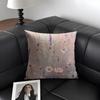 Little Flowers Ins Cushion Cover Natural Linen Organic Fabric Double-Sided Printing Sofa Home Decor Gift Pillow Case