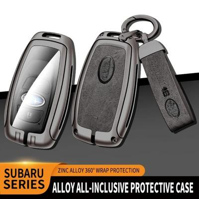 Car Zinc Alloy Key Case Bag for Subaru Brz Wrx Xv Ascent Forester Outback Impreza Legacy Car Metal Key Shell Auto Accessories