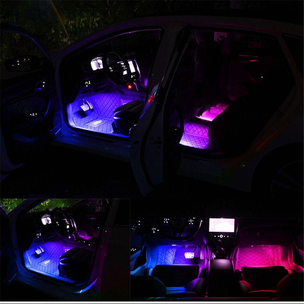 Neon 48 LED Car Interior Ambient Lamp With USB Automotive Interior Decorative Lights