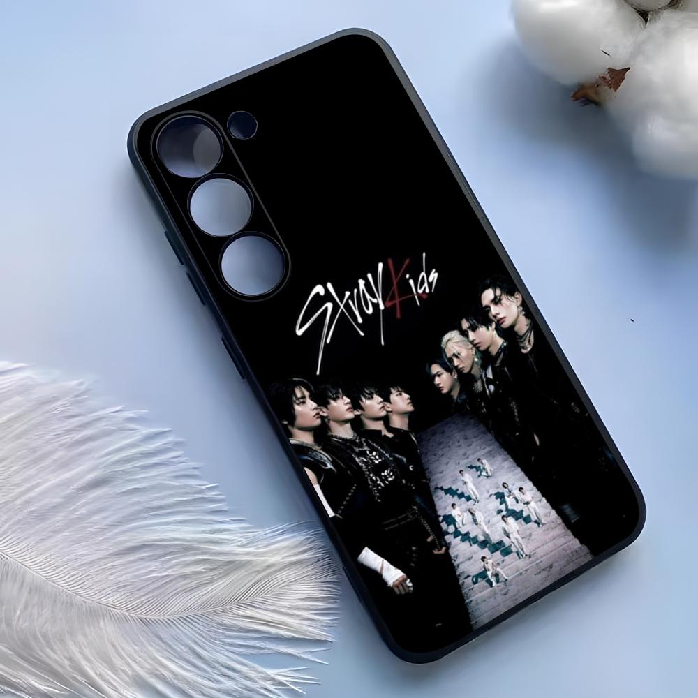 Funda de Teléfono de Moda Kpop S-Stray-Kids Para Samsung S25 Ultra S24 S23 S22 S21 S20 Plus Fe Galaxy A54 A53 A34 A25 Cubierta de Silicona