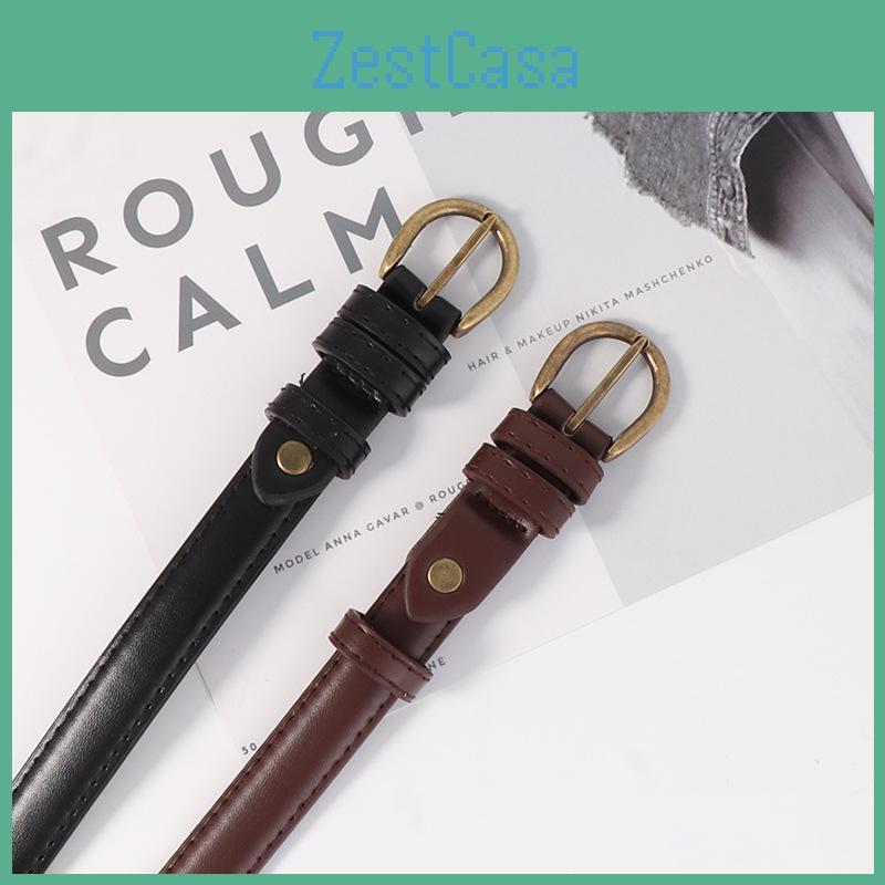 Minimalist Style Stylish Pu Belt With Alloy Pin Buckle For Daily Use Suitable