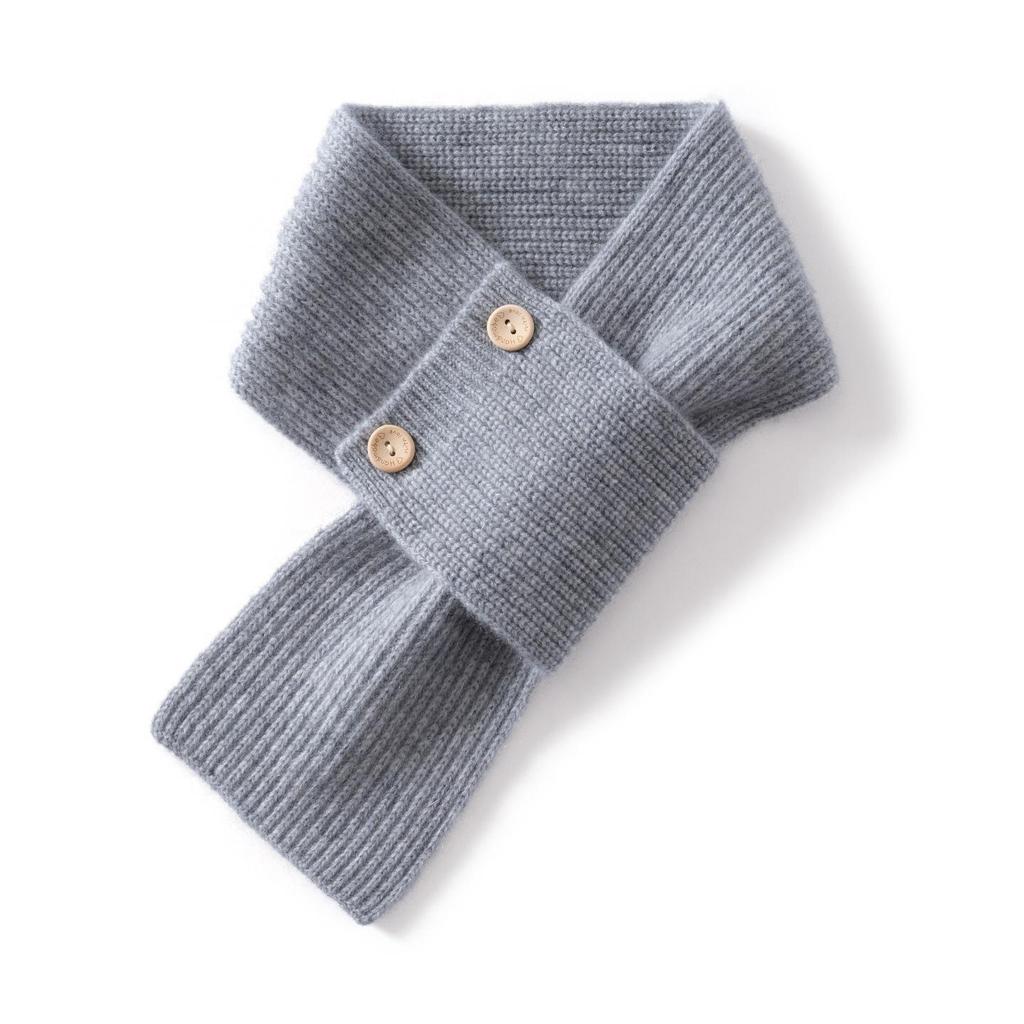 Children's Cashmere Knit Neck Warmer: 2-8 Years, Boys & Girls, Autumn-Winter Scarf & Spring Collar