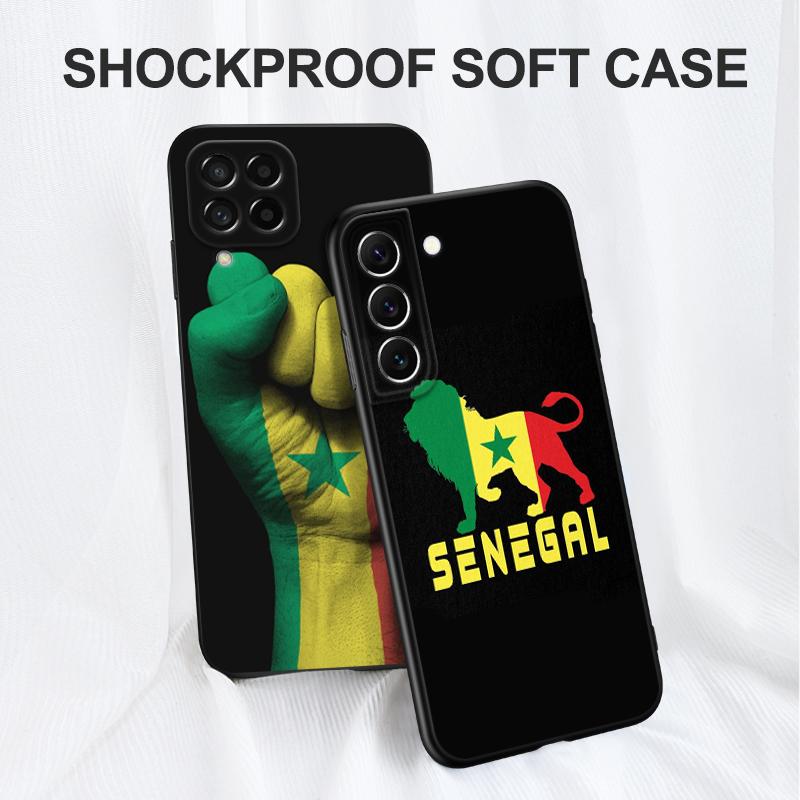 Black Tpu Case For OPPO A16 A16S A55 A94 F17 F19 Pro Reno 4 5 Lite 6 4G 5G senegal flag