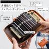 Bellows Wallet Card Holder Coin Case Bill Break Italian Leather Genuine Leather Camel [MURA] Men's Doesn't