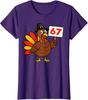 Lustiges Hanukkah Weihnachten 67 Sechs Sieben Meme Festliches Damen V-Ausschnitt T-Shirt