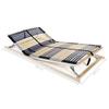 VidaXL Slat Bed Base with 42 Slats 7 Zones 100 X 200 Cm