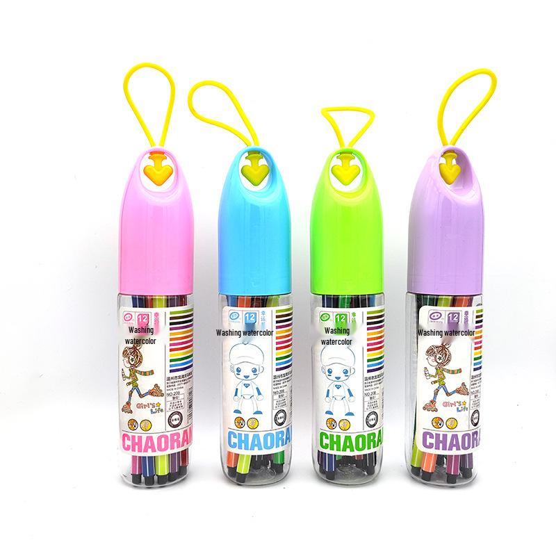 Pennarelli ad Acquerello Lavabili per Bambini: Set di Materiali Artistici per Scarabocchiare e Dipingere