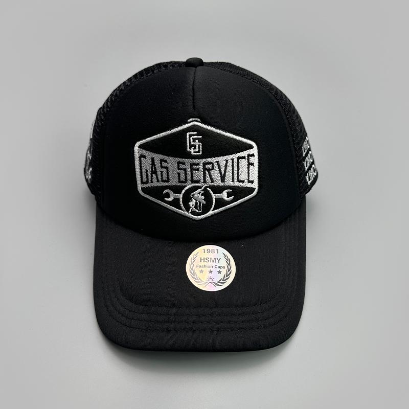 Gas Letter Embroidery Baseball Hats New Unisex Hip Hop Breathable Personal Sunshade Mesh Versatile Street Fashion Trucker Caps