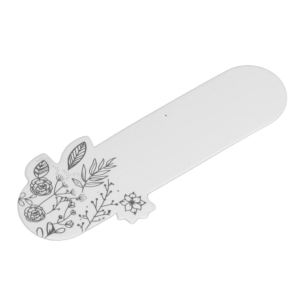 100pcs Perfume Test Strips Floral Print White Essential Oils Test Paper for Aromatherapy Scents Testing