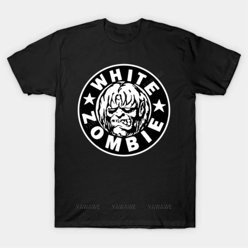 

Brand fashion tshirt Summer Tee shirt For Men White Zombie T Shirt unisex casual short sleeve funny print tops beach tshirts S