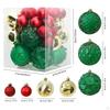 36 Stück Weihnachtsbaumhänge Dekorationen Weihnachtsdeko Dekorative Kugeln Christbaumkugeln für Kranz
