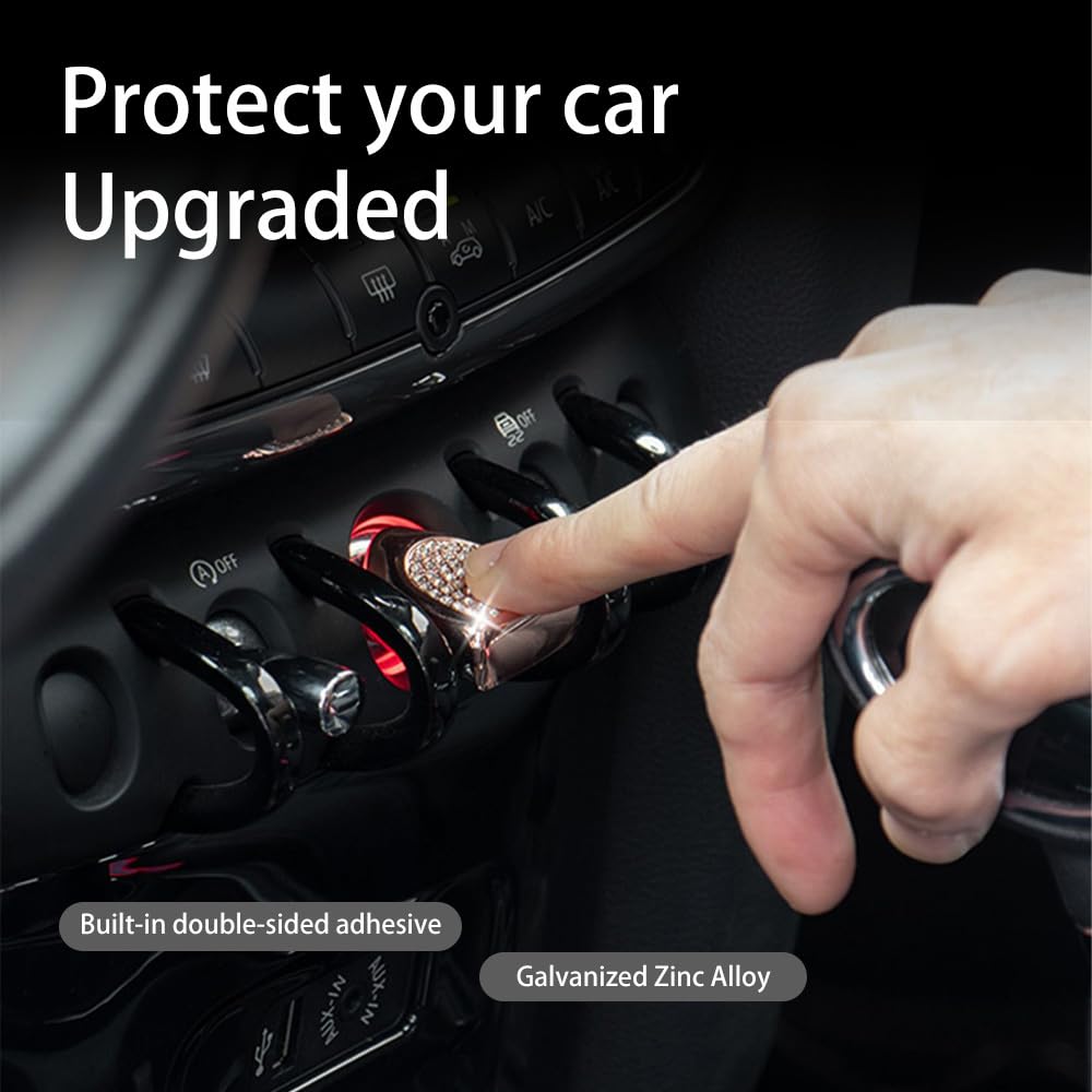 FDAIUN Car Starter Ring Engine Start Button Cover for BMW Mini F Series Compatible