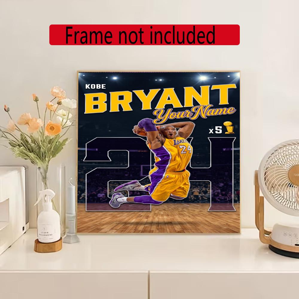 Kobe Personalized Name Diamond Paintings Mosaic Wall Round Diamond Art Painting Kits Embroidery Crystal Accessories Frameless