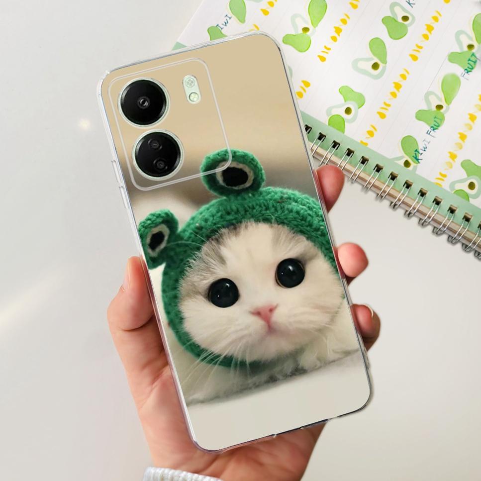 

For Xiaomi Redmi 13C 4G Case Retro Butterfly TPU Soft Silicone Back Cover For Redmi13C 13 C 4G Astronaut Phone Case Bumper Coque Redmi 13C 4G