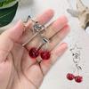 Simulatie Kers Sleutelhanger Fruit Ontwerp Hanger Tas Accessoires Sleutelring Koppel Familie Sleutelhanger Hanger