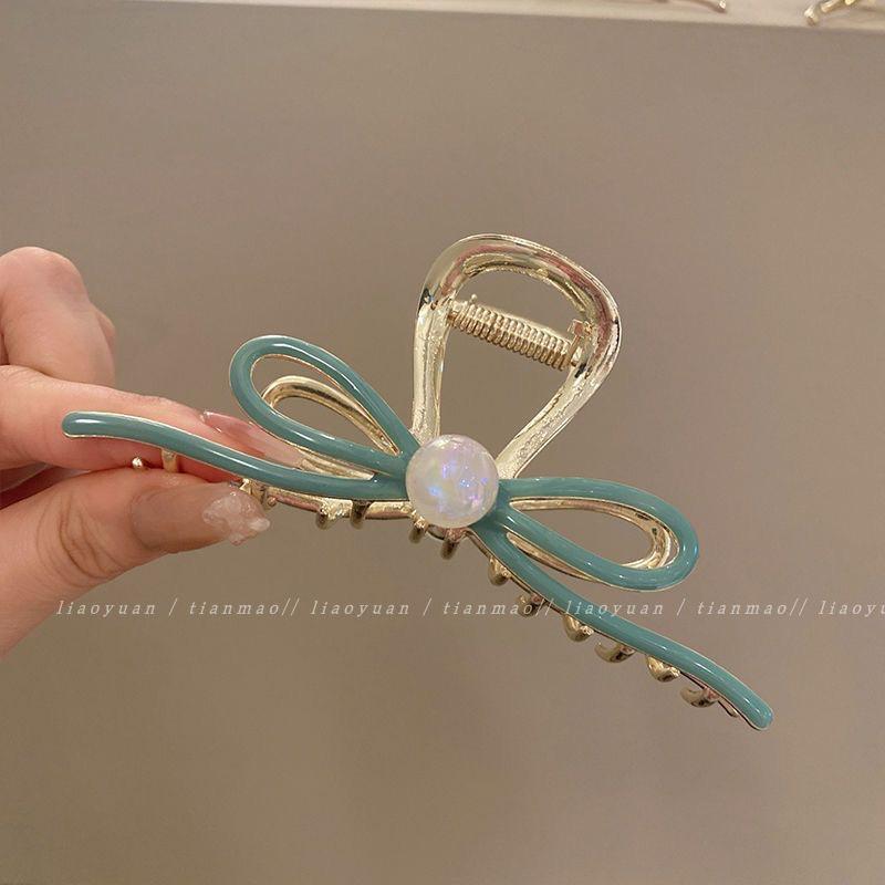 Elegant Tulip & Lily Hair Clip - Large Fairy Claw for Stylish Back-of-Head Design