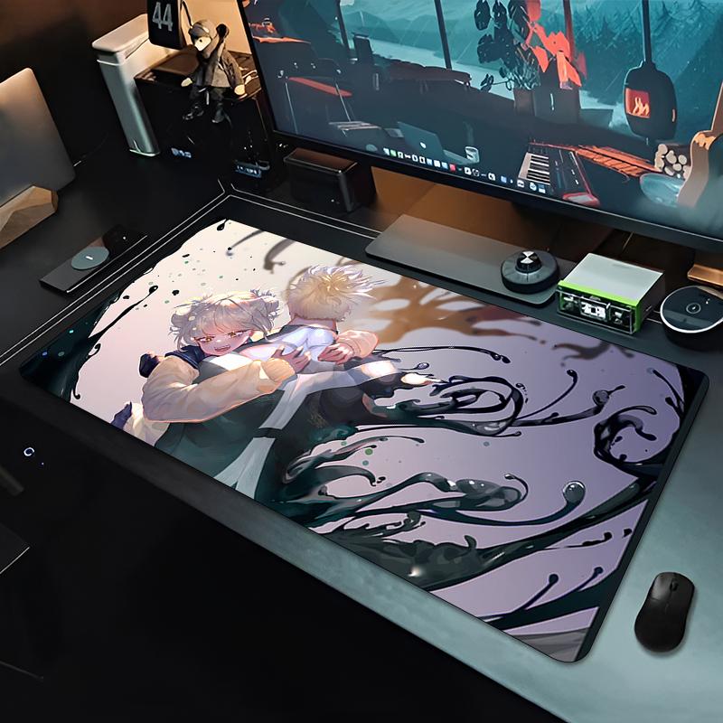 Toga Himiko My Hero Academia Chica Kawaii Alfombrilla para Ratón Portátil Grande Oficina Anime Alfombrilla para Ratón Caucho Natural Sobredimensionada Teclado Alfombrilla de Escritorio