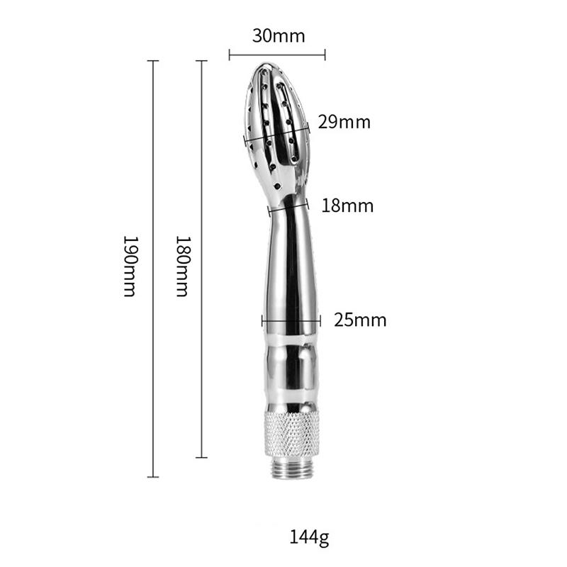 MoDi Metal Protable Enema Anal Douche for Shower Metal Anal Cleaner