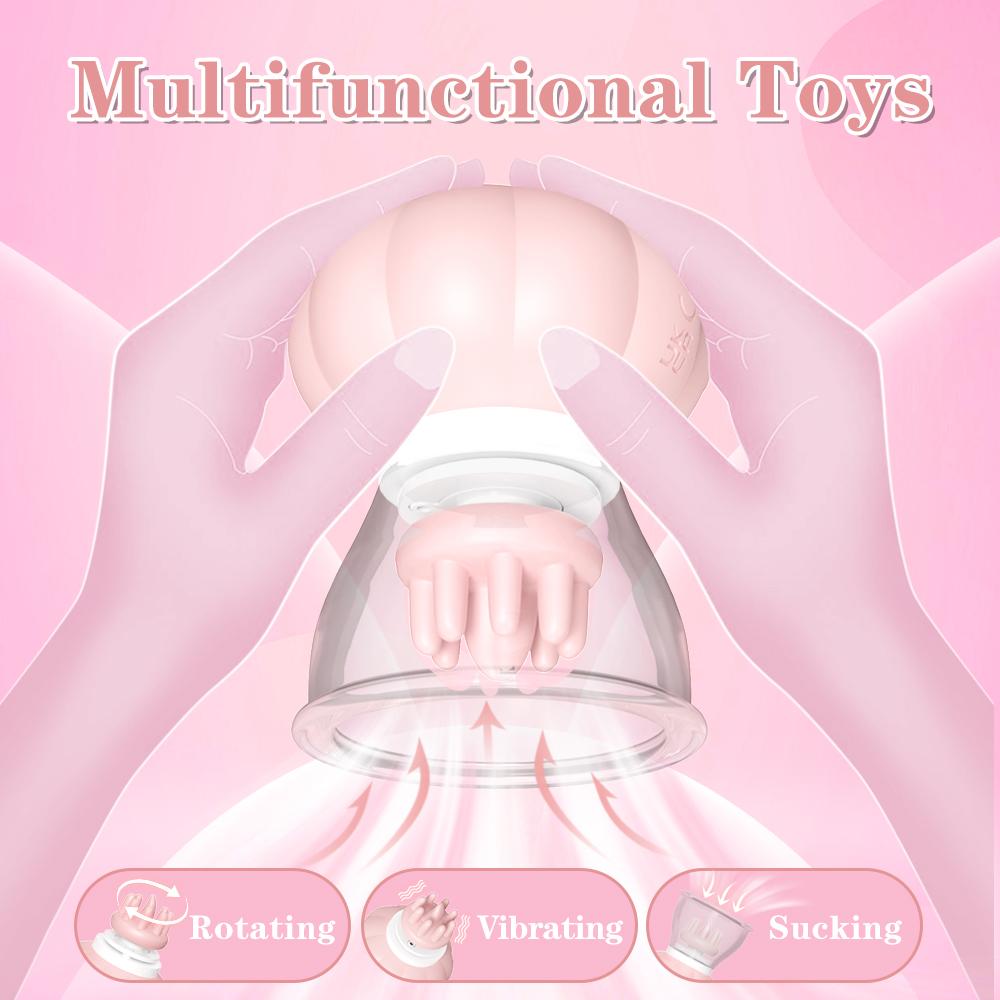 Sucking Sex Toys Breast Massager Vibrator for Women Licking Tongue Clitoral Stimulation Nipple Oral Female Masturbation Tools