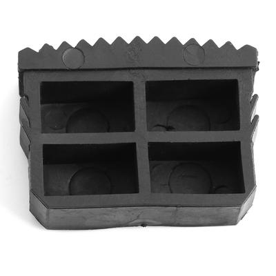 Coppia 2 Pezzi Gomma Antiscivolo Sostituzione Piedini Scaletta Tappetino Piedi Cuscino Suola Nero