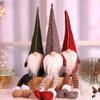 Cartoon Long-legged Christmas Doll Mini Knitted Christmas Figurine  Garden