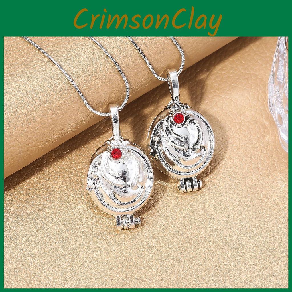 Vampire Diaries The Red Rhinestone Decoration Openable Alloy Necklace For Fans