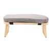 Wooden Meditation Bench Ergonomic Detachable Meditation Kneeling Stool Soft Cushion for   with Carry Bag