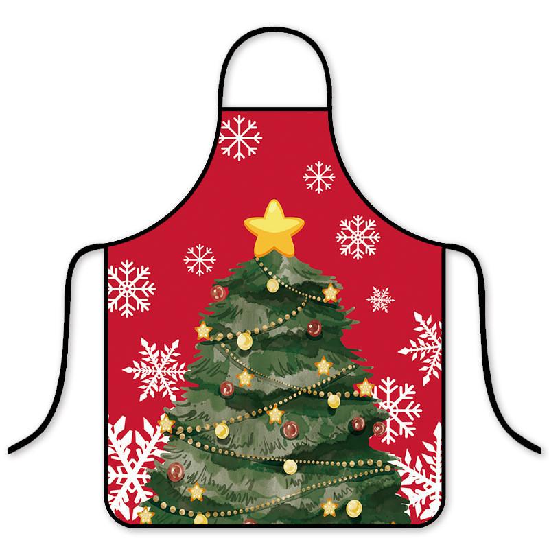 Christmas Holiday Waterproof Oilresistant Apron With Creative Fun Patterns For Adults And Kids