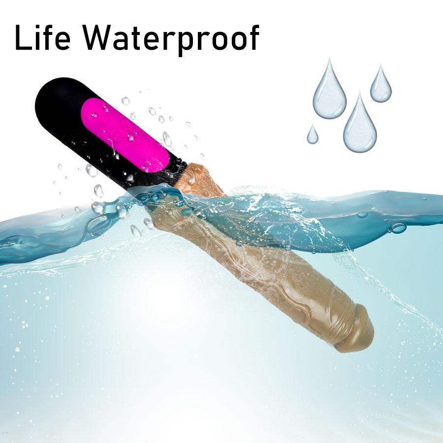 Realistic Dildo Vibrator 10 Modes Heating Soft Flexible Penis G Spot Vagina Massage Clitoris Stimulate Adult Sex Toys for Woman Masturbator 18+