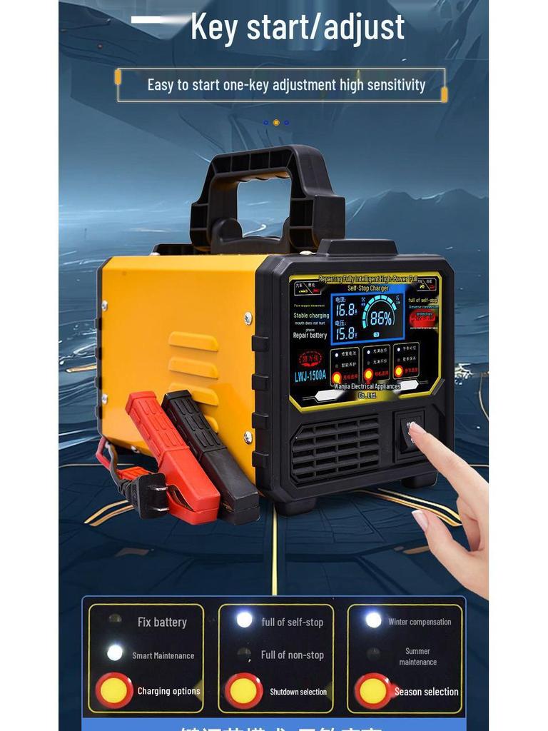 Intelligent Universal Car Battery Charger 12V/24V - Start-Stop Compatible