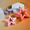 Pack of 3 Creative Hollow Star Silicone Molds Crafting Moulds Silicone Ornament Molds Star Statue Molds Silicone Texture