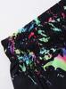 2025 Summer Ice Silk Quick-Dry Graffiti Bermuda Shorts