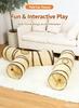 Cat Tunnel Tube Interactive Play Hide & Seek Maze Crate Toy for Cats