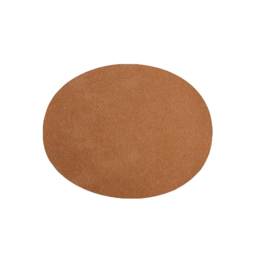 DIY Wildleder Wildleder Stoffflicken Oval Aufbügelbar Ellbogenflicken Reparaturabzeichen Jacke Oberteile