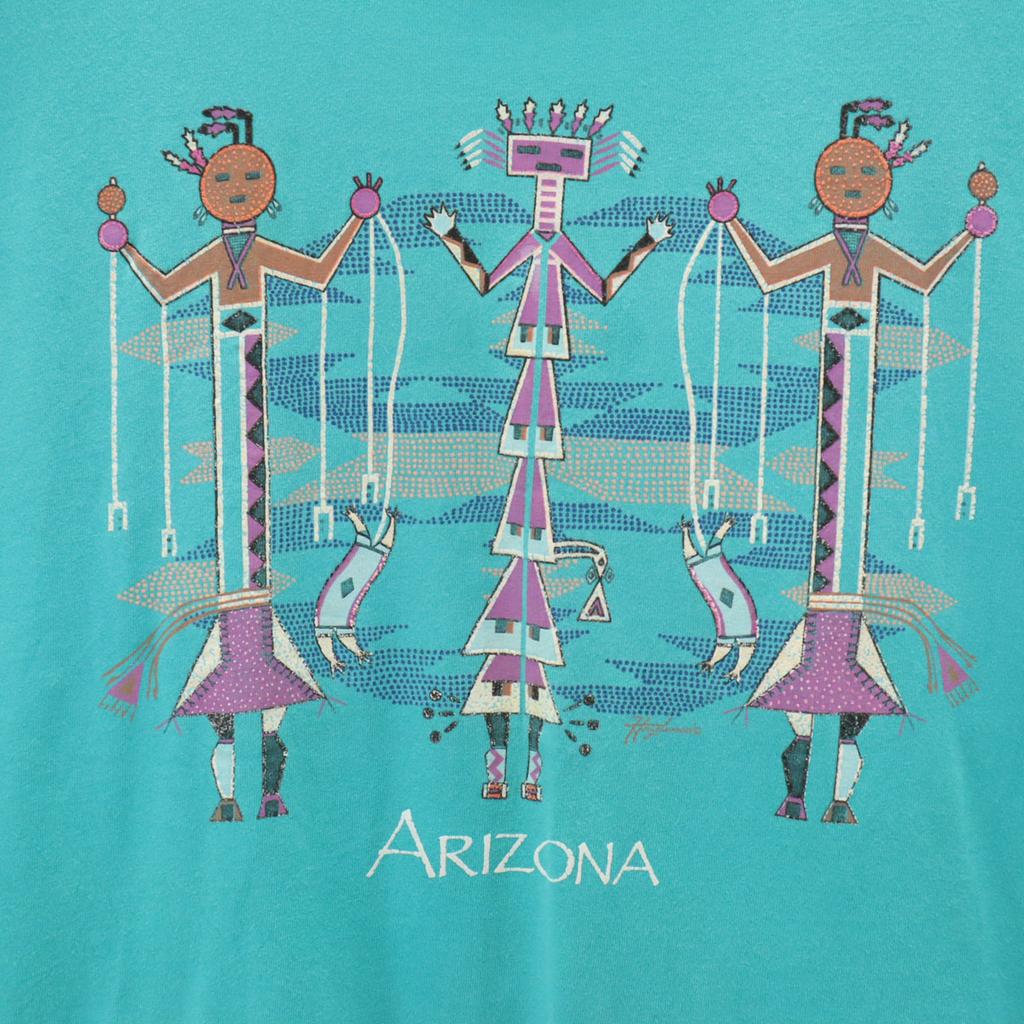 HAZELWOOD 90s Made in USA Old Arizona Short sleeve T-shirt Men's Used