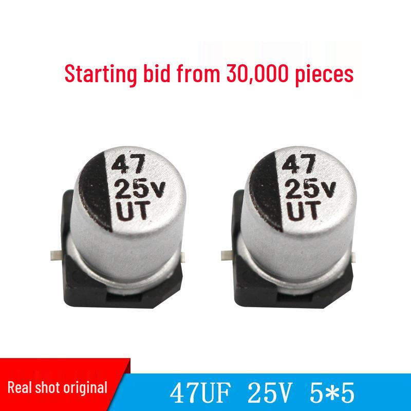 47uF 25V 5x5mm Kesen SMD Aluminum Electrolytic Capacitor Available