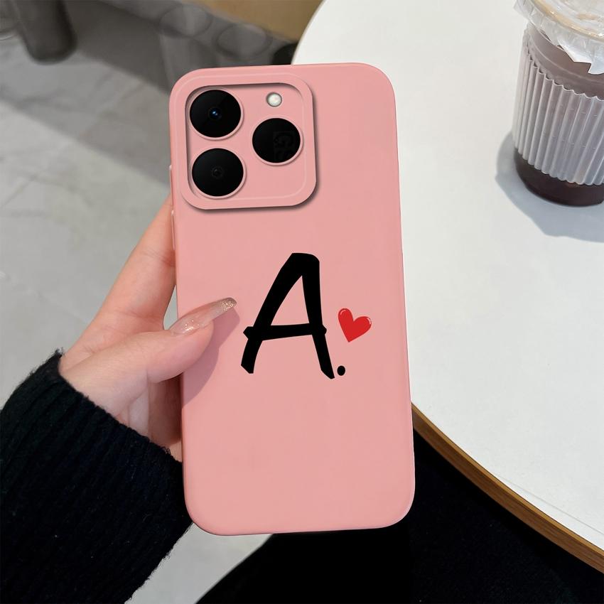26 Letter Pattern Phone Case For Oppo Realme 15T 15X 14T 14X 16 15 14 13 Pro Casing Soft Matte Silicone Professional Anti Fingerprint Protection Cover