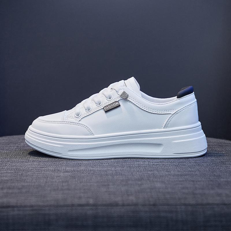 Skateboarding Shoes Non-Slip Casual White Skate Sneakers Female Luxury Shoes Little Shoes Women's Versatile Thin Casual Thick So