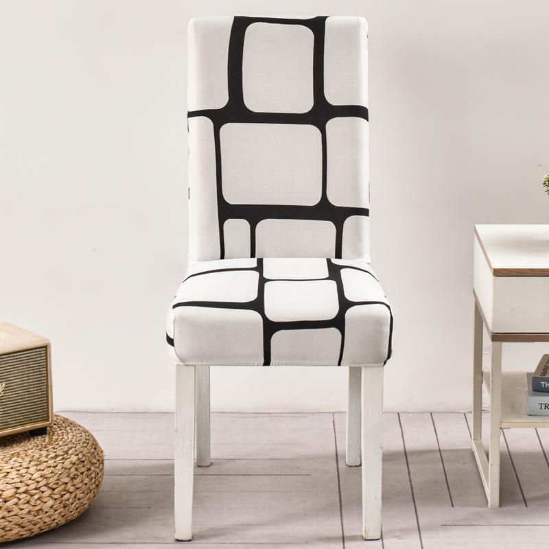 New Floral Decoration Stretch Covers Chair Cover For Dining Room Office Banquet Chair Protector Elastic Material Armchair Cover
